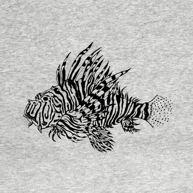 Black lionfish by PepUp